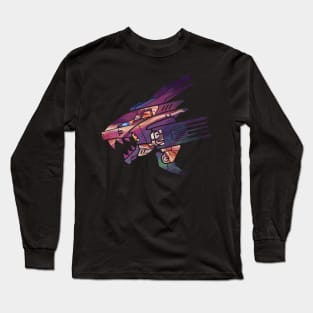 Mecha Robot Cat | Cosmic Cataclysm Long Sleeve T-Shirt